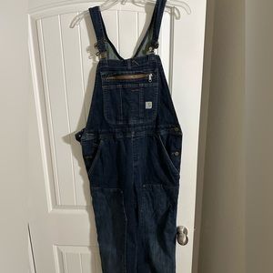 Carhartt Brewster double front bib overalls in Medium 8/10 Regular